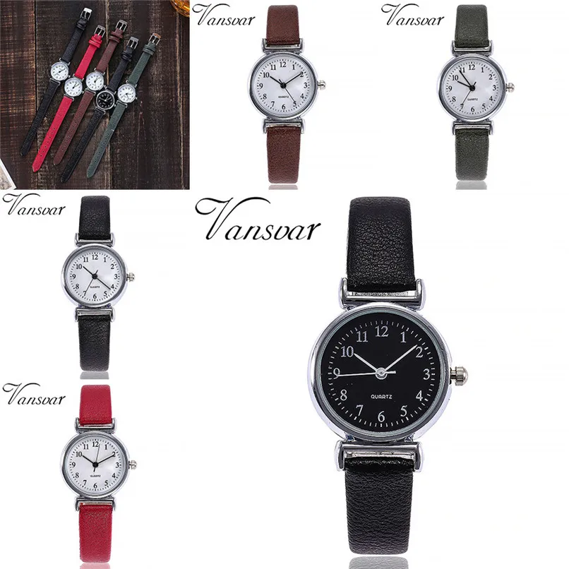 Relogio feminino женские модные маленькие часы с кожаным ремешком, аналоговые кварцевые наручные часы с механизмом, erkek saat 5FN