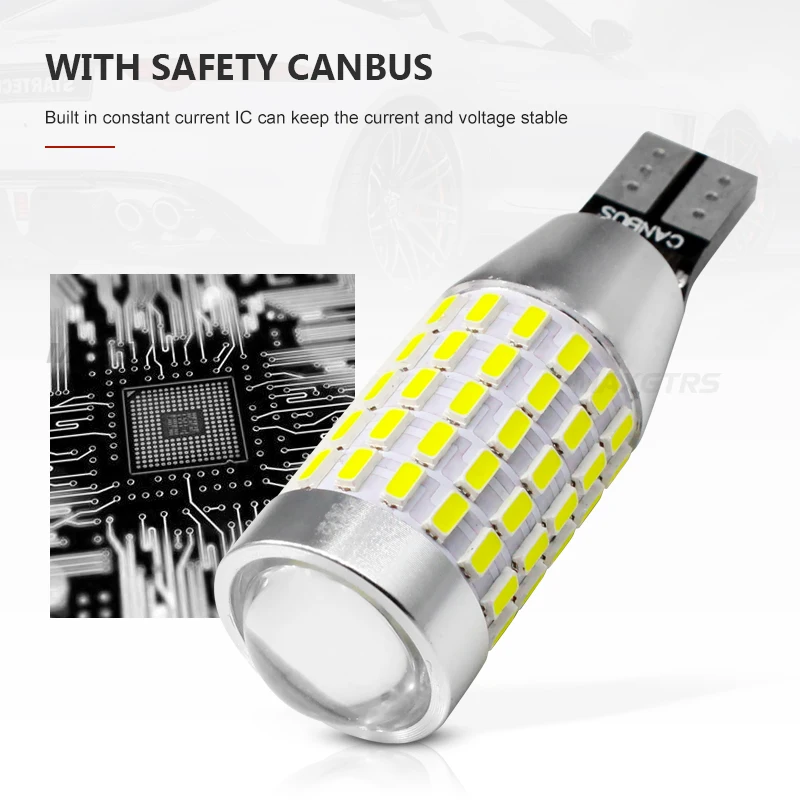 2x 1000Lm W16W T15 Светодиодный лампочки CANBUS OBC Error Free светодиодный резервный свет 921 912 W16W светодиодный лампы заднего хода автомобиля Ксеноновая Лампа Белый