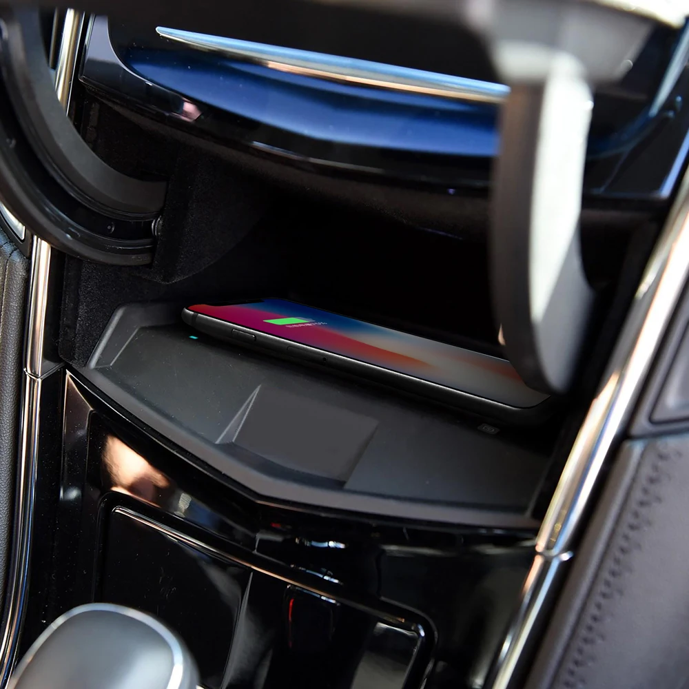 Беспроводное Автомобильное зарядное устройство Aotsr QI для Cadillac ATS-L 2017 XTS 2018
