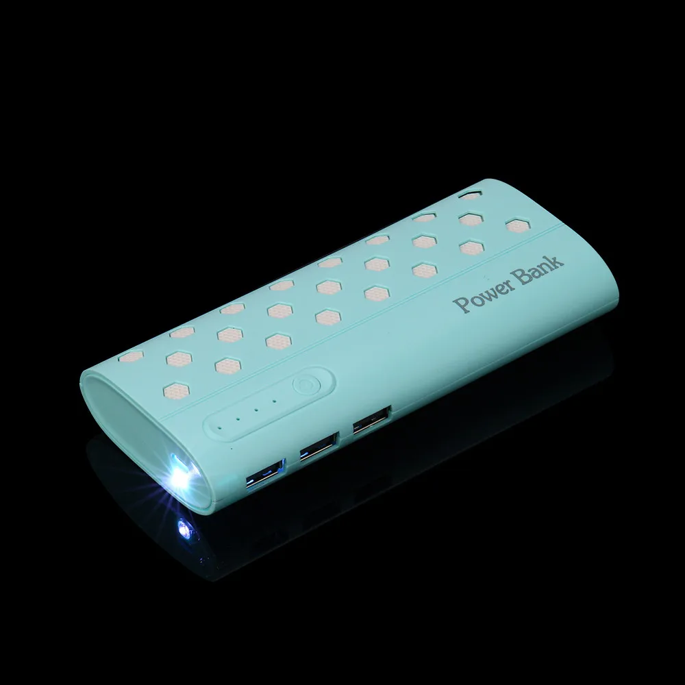 2018 соты дизайн 20000mAh 5 V/1A портативный Банк питания три USB зарядные устройства для