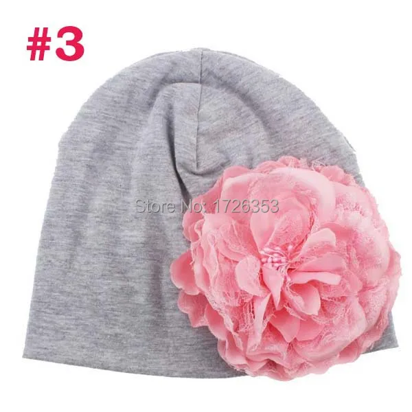 2015 новая детская шапка для новорожденных девочек хлопок шапочка Кепки Пион