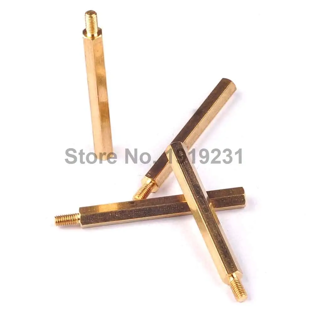 

20 шт./лот медный винт M3 40 + 6, шесть угловых колонн, внутри и внешний провод