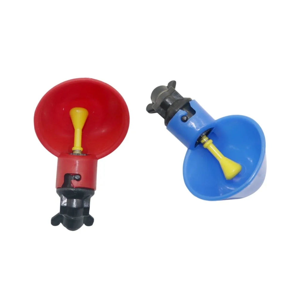 

100 Pcs Automatic Quail Drinker Bowl Chicken Drinking Cup Chicken Automatic Drinking Fountain Screw Easy Installation