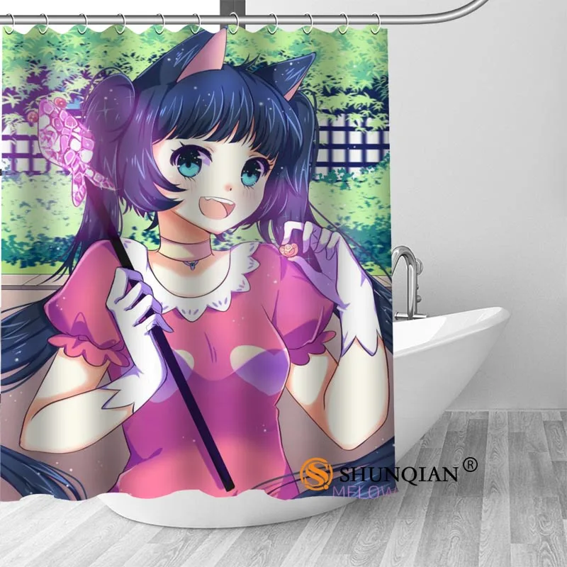 Shower Curtain Пользовательские Душ Шторы аниме для девочек Ванная комната Шторы высокое качество полиэстер Для ванной Шторы Home Hotel Ванная комната украшения - Цвет: Shower Curtain