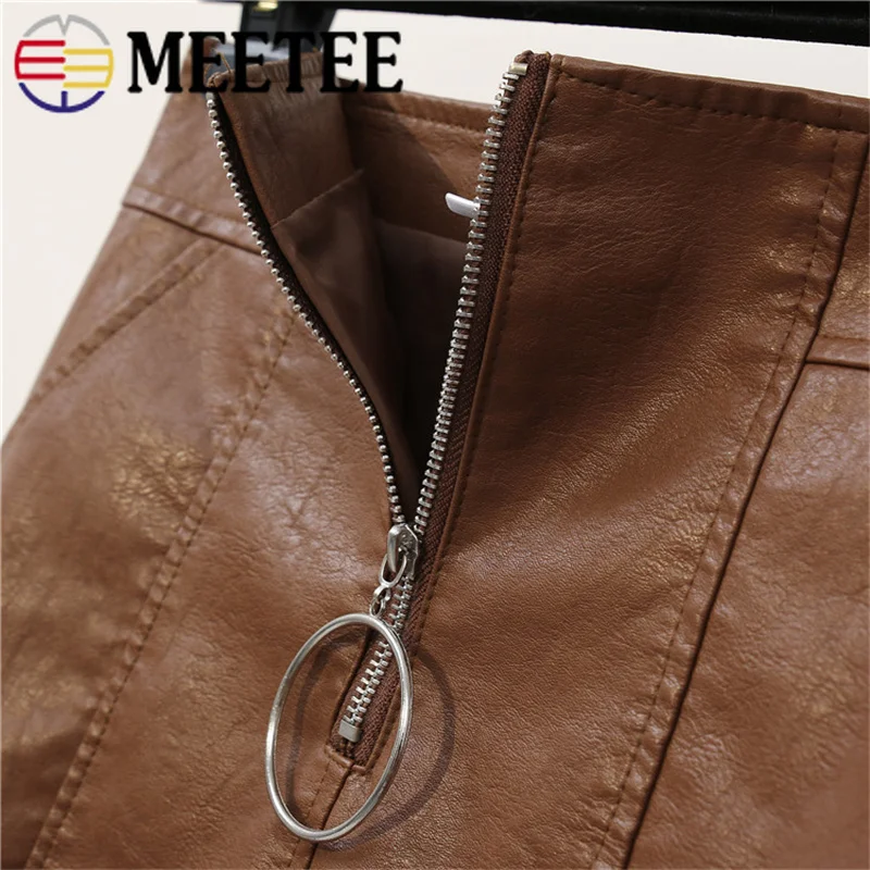 Meetee 5 шт. 5# металлическая молния головной ползунок Съемник одежды брюки куртка DIY Аксессуары Кольцо Круг ремонтные комплекты молнии ползунки AP572