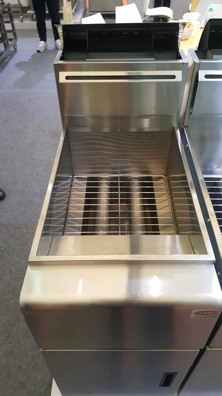 30L/бак из нержавеющей стали картофельные чипы газовое масло фритюрница, Электрический Глубокий открытый Картофель чип французский фритюрница