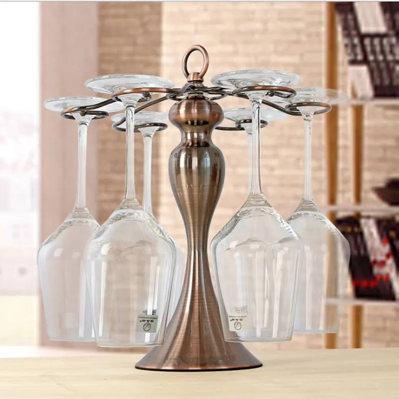 Европейский Железный художественный держатель для стакана вина креативные