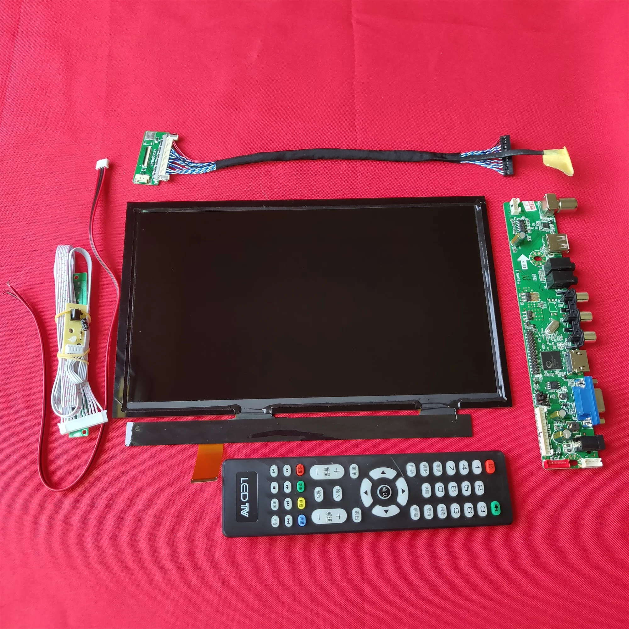 Дисплей-экран IPS 10,6 дюймов с разрешением 1920 * 1080 и драйверной платой, совместимый с HDMI-VGA-AV-USB-TV для комплекта DIY-проектора для домашнего кинотеатра.