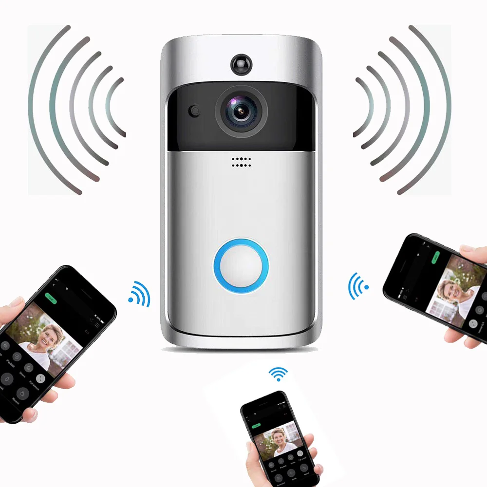 Eken V5 смарт WiFi видео дверной звонок камера визуальный домофон с колокольчиком ночного видения IP дверной звонок беспроводная домашняя камера безопасности
