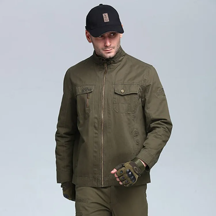 Качество куртка Для мужчин Военная Униформа ветрозащитный армия flighting ветер