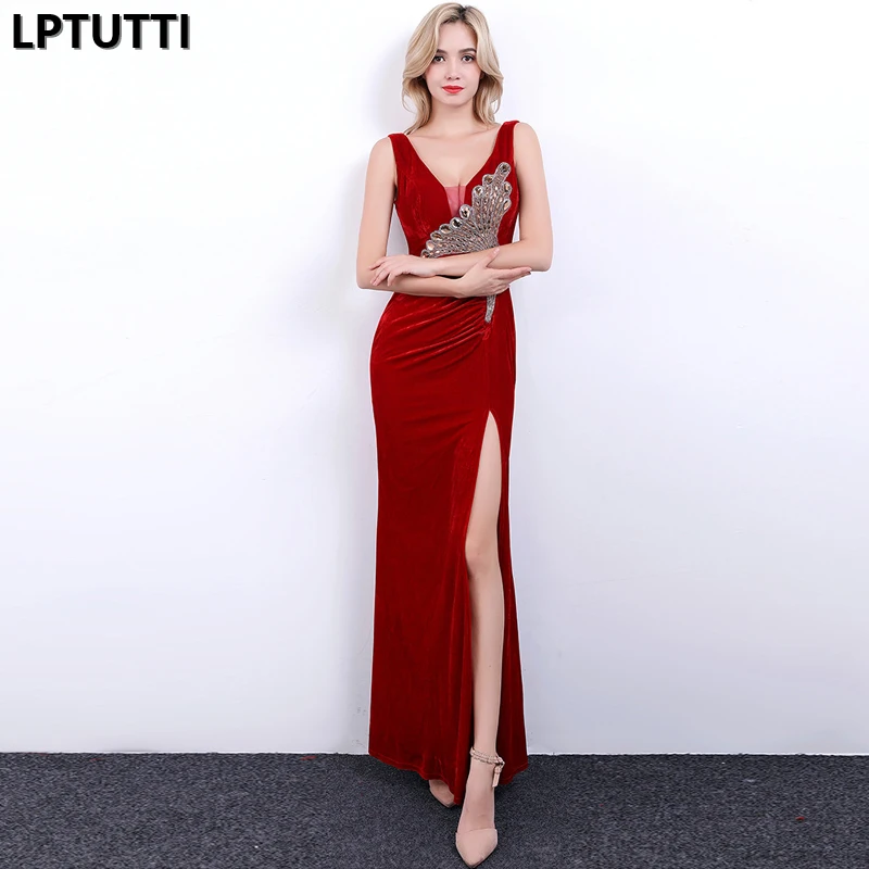LPTUTTI с вышивкой из страз Gratuating новый для женщин Элегантный Дата церемония