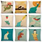 Подушка для дивана Supe Fun, цветная подушка для дивана с изображением животных из мультфильмов хэпэйд, жираф, пингвина, панды, Кита