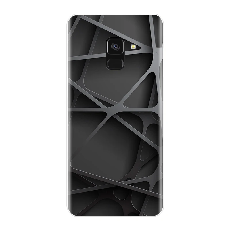 Чехол для телефона Samsung Galaxy A6 A8 Plus 2018 Мягкая силиконовая ТПУ задняя крышка с милым