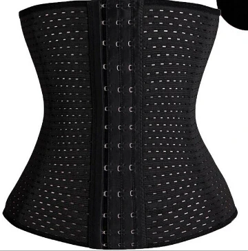Кожа и черный цвет выдалбливают корсет пояса для женщин талии пояс Underbust