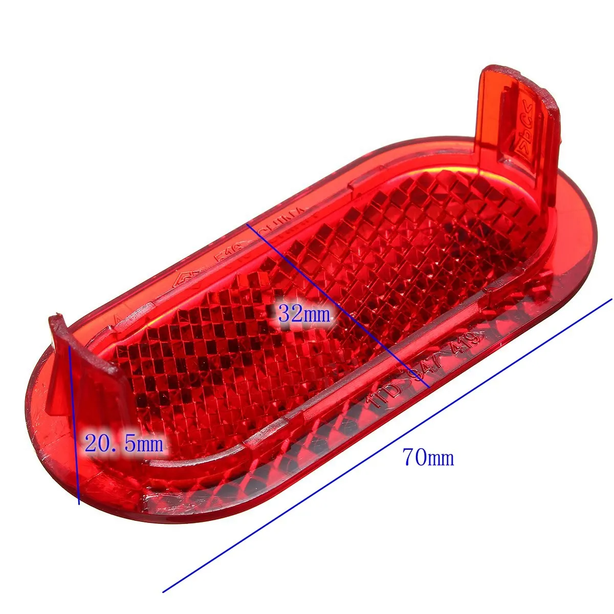 Красный Предупреждение ющий светильник для салона автомобиля пара отражателей VW
