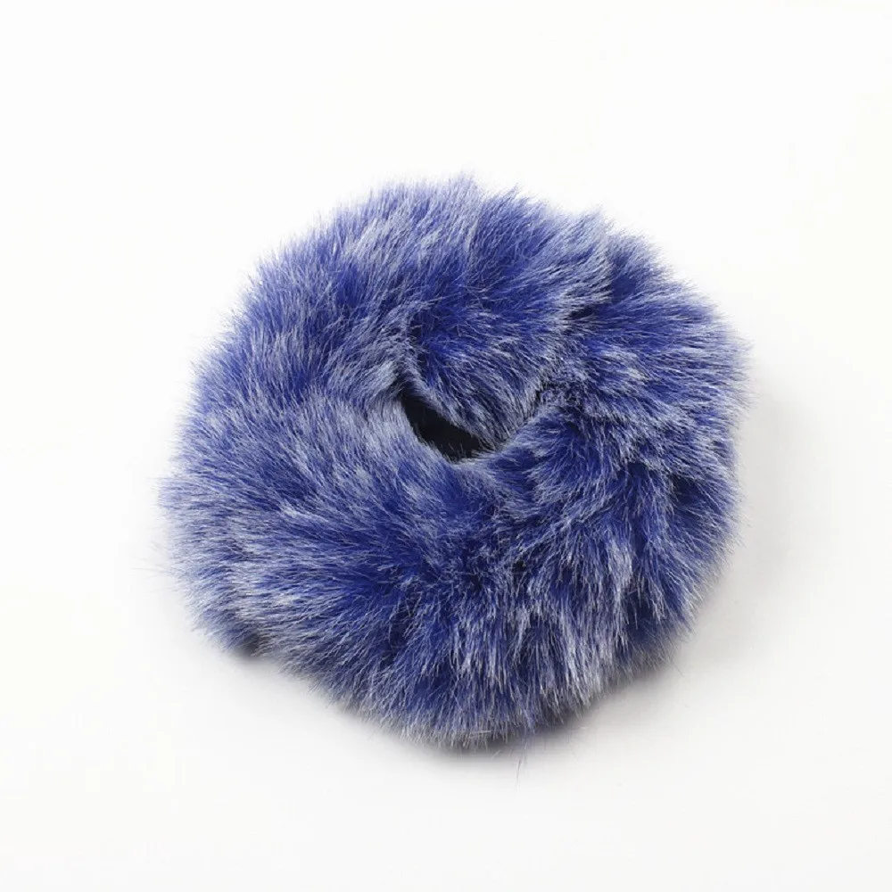 Резинка для волос с кроличьим мехом 1 шт. эластичная резинка держатель хвоста