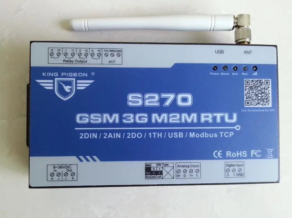 2G 3G GSM SMS M2M s270 беспроводной пульт дистанционного управления реле промышленный с