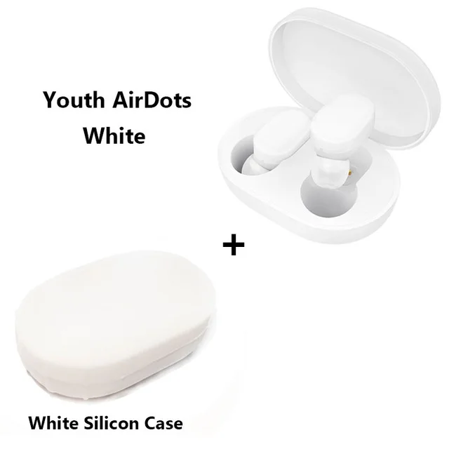 with case Xiaomi mi AirDots Bluetooth наушники Молодежная версия mi jia TWS стерео Беспроводная гарнитура бас наушники гарнитура с mi c Handsfree - Цвет: with case