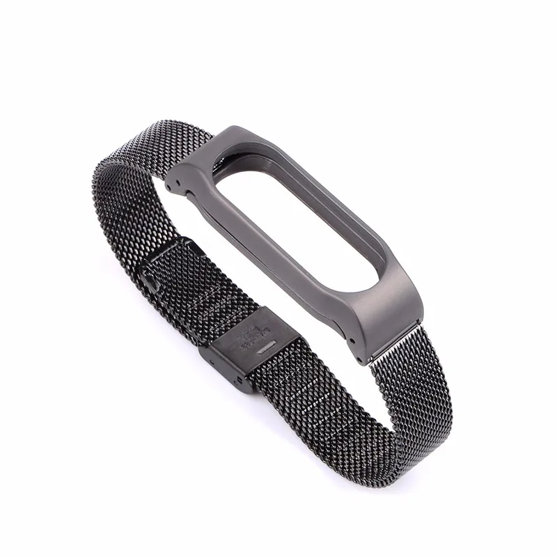 Браслет из нержавеющей стали с металлическим ремешком для Xiaomi Mi Band 3 4 сменный Ремешок для смарт-часов аксессуары для смарт-часов