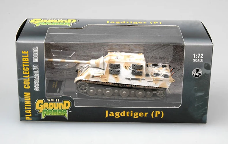 Магическая мощность масштаб 1:72 модель танка Geman Jagd Tiger 102 готовый цветной танк