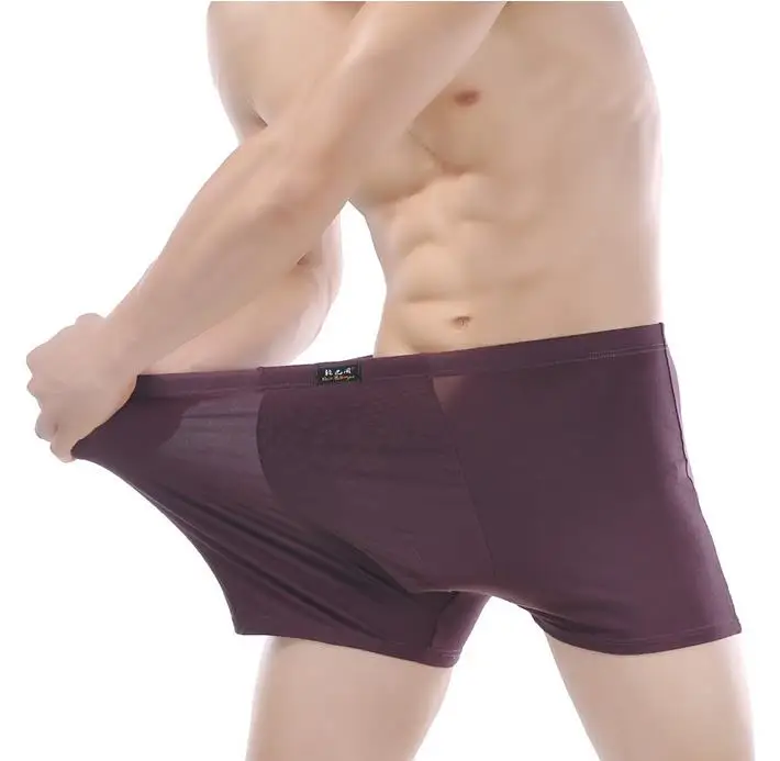 Трусы боксеры мужские из бамбукового волокна нижнее белье модала большие