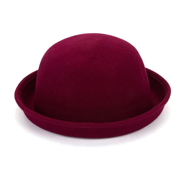 DINGDNSHOW модная зимняя шляпа Fedora в винтажном стиле Женские милые дети мода шерсть