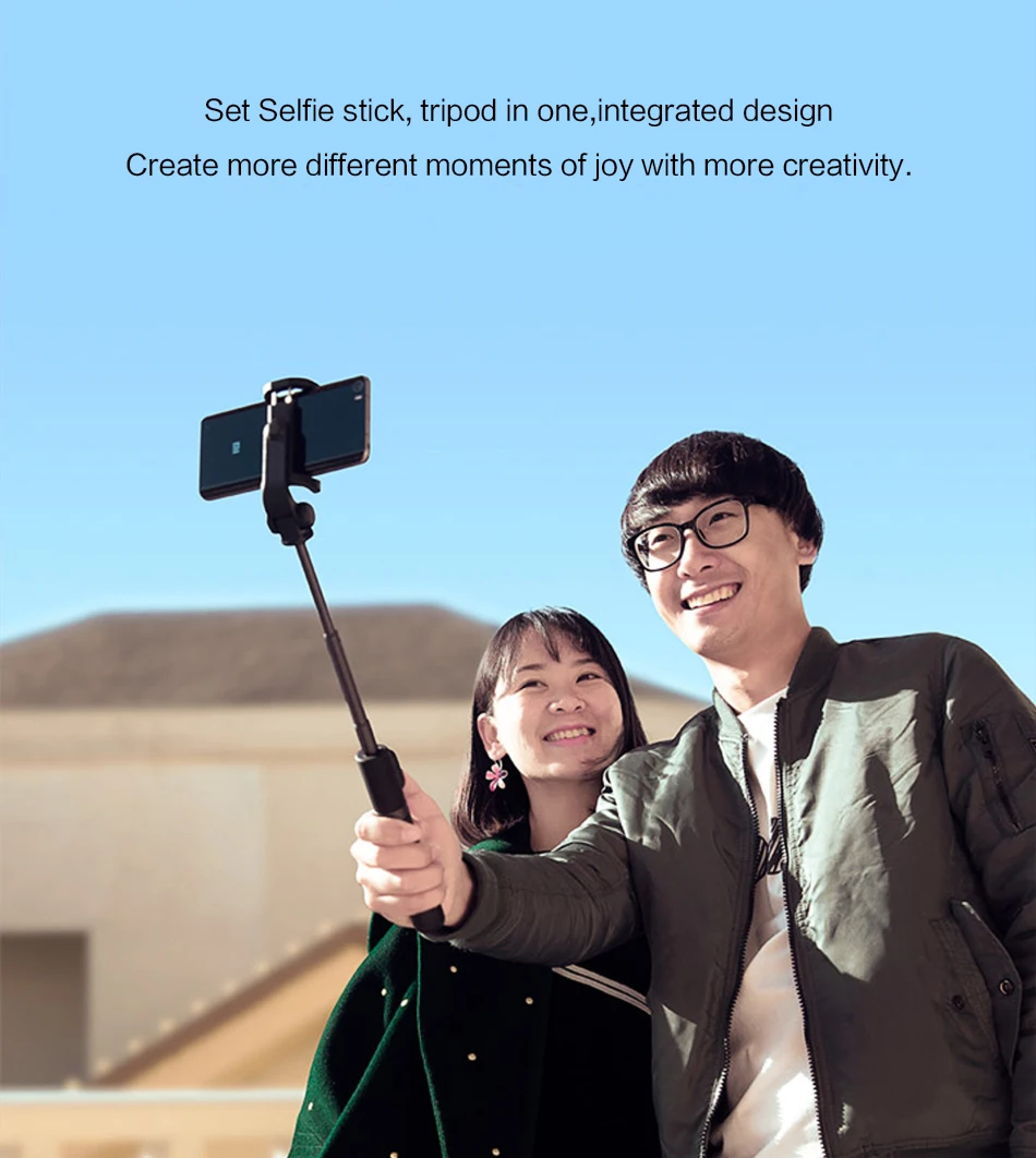 Xiaomi Mi складной штатив селфи-палка Bluetooth с беспроводной ShutterShutter селфи-палка для мобильных телефонов
