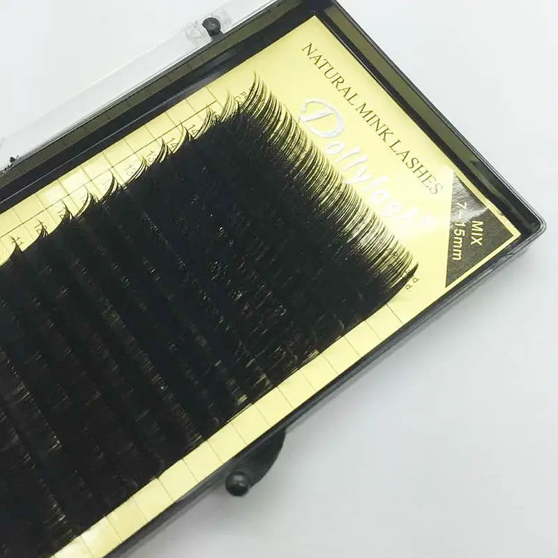 Все размеры 10 лотков/партия 20 рядов/лоток для наращивания ресниц 7-15 мм Смешанная