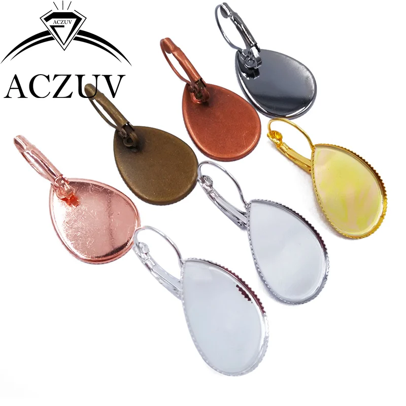 

200 шт., 10x14 мм, 13x18 мм, 18x25 мм, рычаг, задняя сторона, пустые серьги, Безель, результаты, кабошон