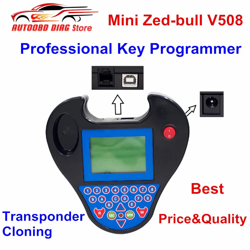 Неограниченное маркеры Zedbull V508 Авто ключевой программист Смарт Zed Bull Mini