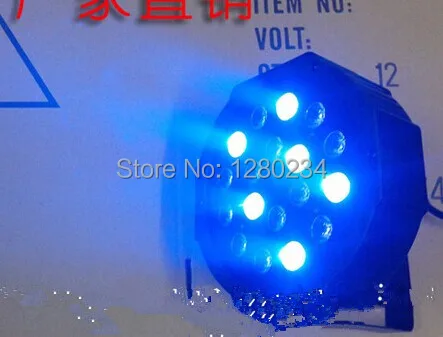 Недорогой диджейский светильник 18 шт. * 3 Вт RGB светодиодный плоский par для мини ТВ