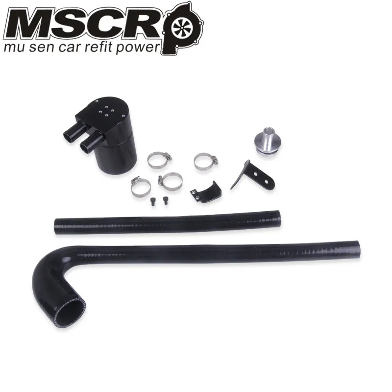 Черный алюминиевый сплав резервиор масляный бак с радиаторным шлангом для BMW