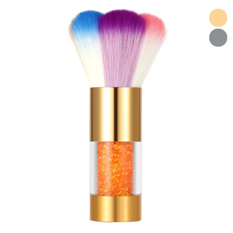 Красочный нейлон волосы ногти щетка для пыли средство удаления с ногтей Кисти