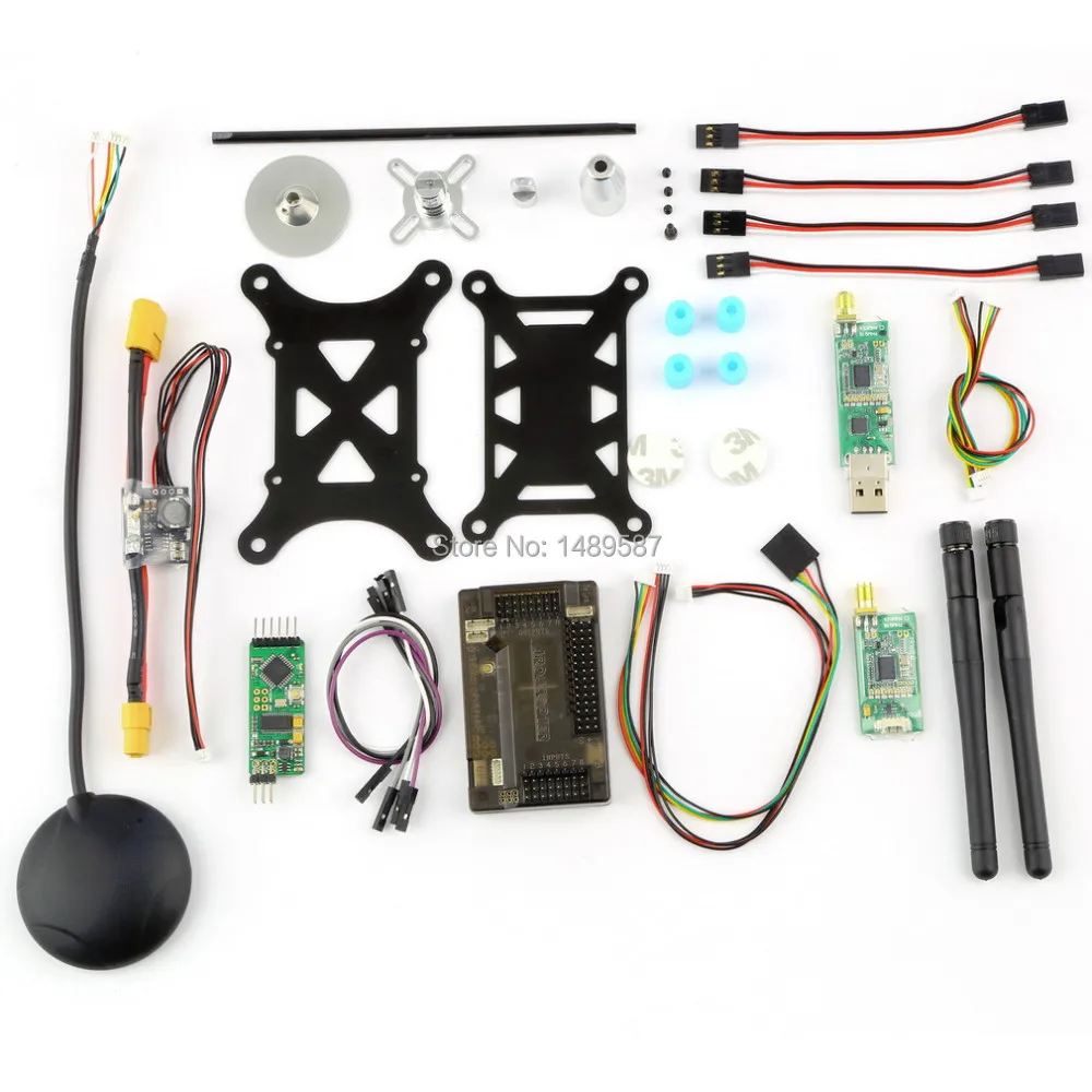 APM2.8 ArduPilot UAV контроллер полёта APM 2 8 + 6M GPS с компасом силовой модуль 433/915 МГц 3DR