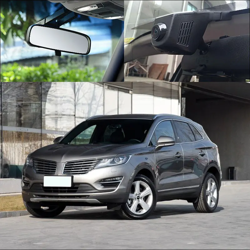 Автомобильный видеорегистратор BigBigRoad с Wi-Fi для Lincoln MKC со скрытой установкой