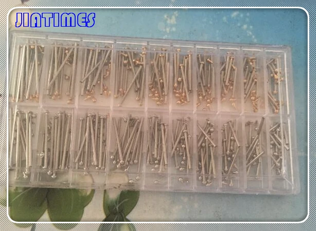 

Free Shipping 1 Set 200pcs Stainless Steel Screw Spring Bar Dia 1.3mm for Watch Repair