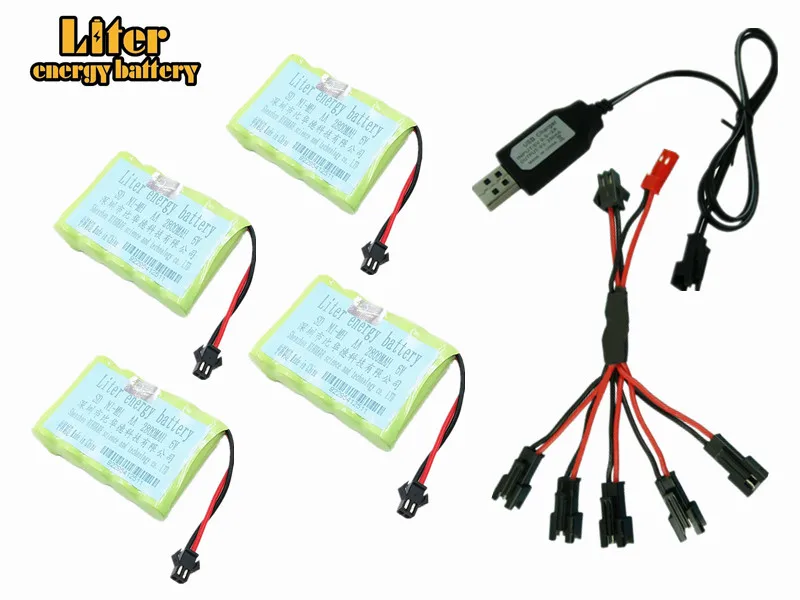 6v 2800mah AA Ni-MH батарея с зарядным устройством высокая емкость электрическая
