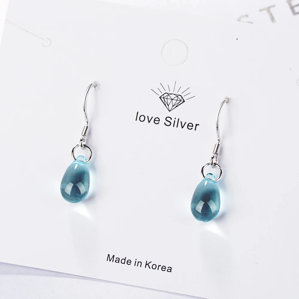 Серьги-подвески женские из серебра 925 пробы в форме капли воды | Украшения и