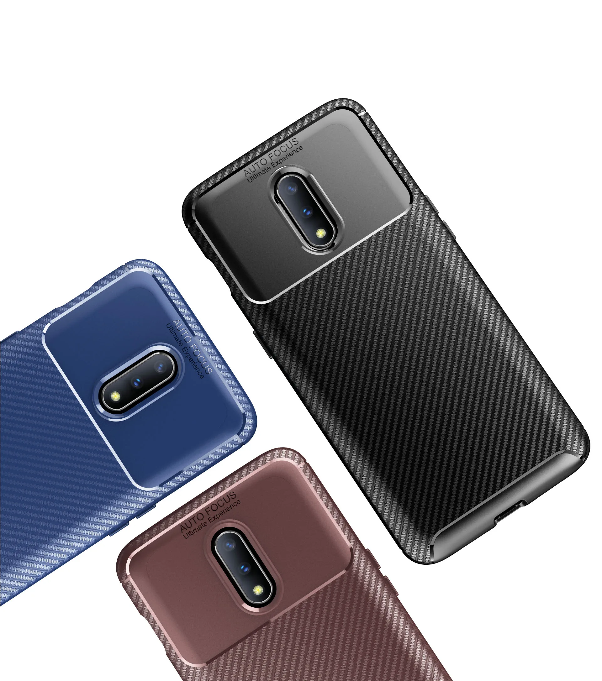 GKK чехол из углеродного волокна для Oneplus 7 деловой мягкий ТПУ оригинальный