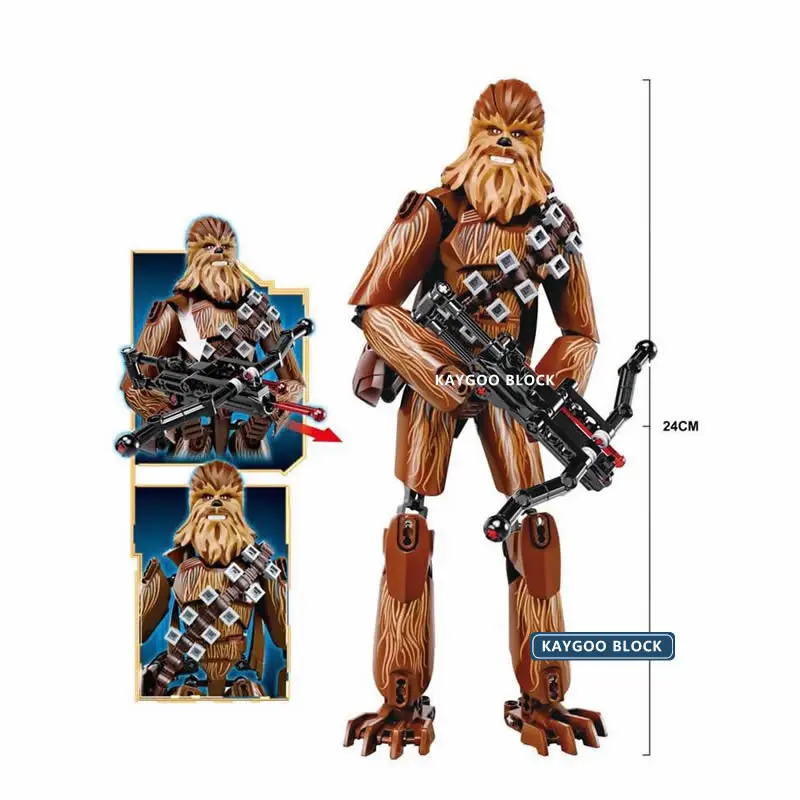 Игрушечные строительные блоки KSZ Star Дарт Вейдер звездная серия Storm Trooper Jango Phasma Jyn