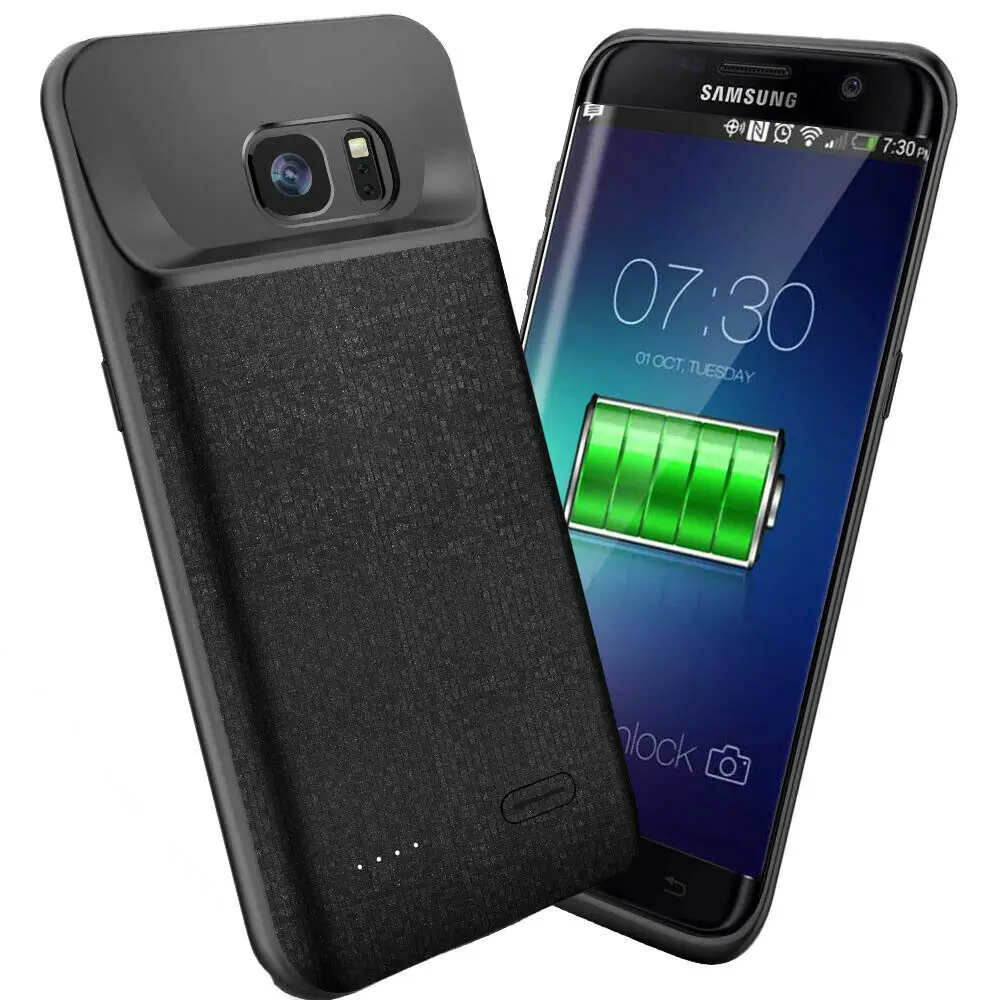4700 мАч чехол для зарядного устройства samsung Galaxy S7 Тонкий Силиконовый