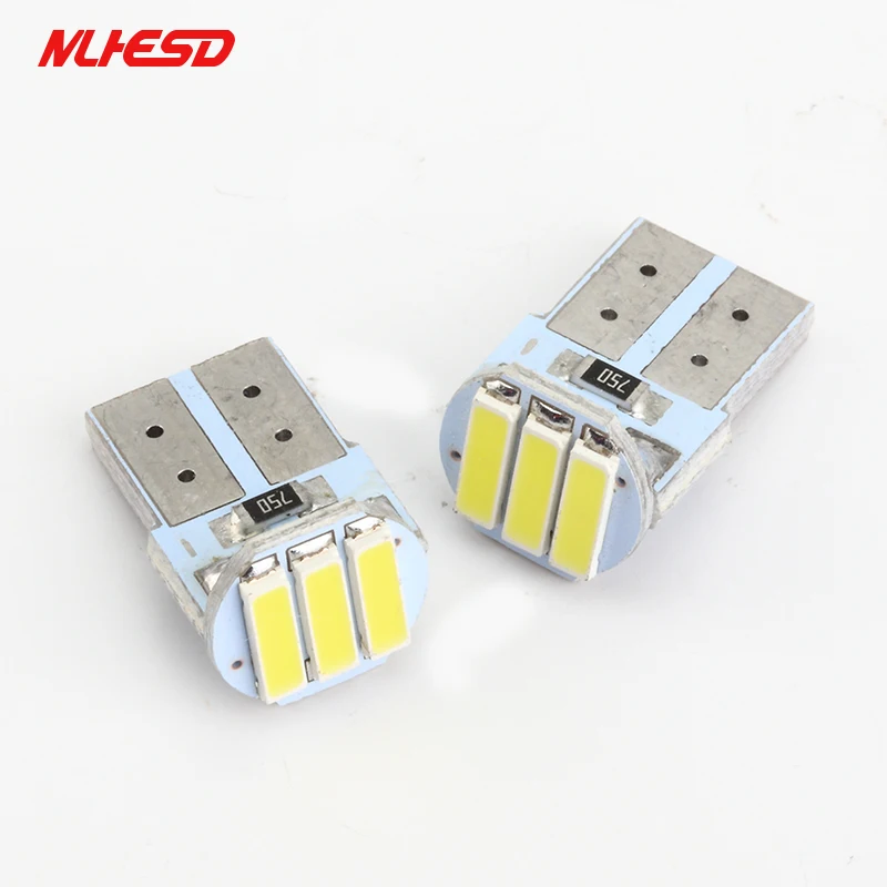 

10pcs T10 194 168 7014 3SMD PCB Auto 3 Led Reverse Lights Car Interior Clearance Bulbs 12V Interior Light white wholesale