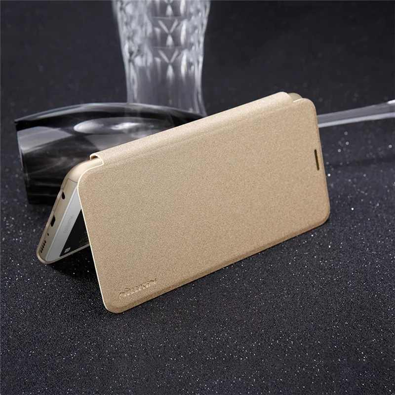 

For Huawei y9 2018 Case NILLKIN Flip Case For Huawei y9 2018 Flip Leather Cover Case For Huawei y9 2018 Book Style Cover