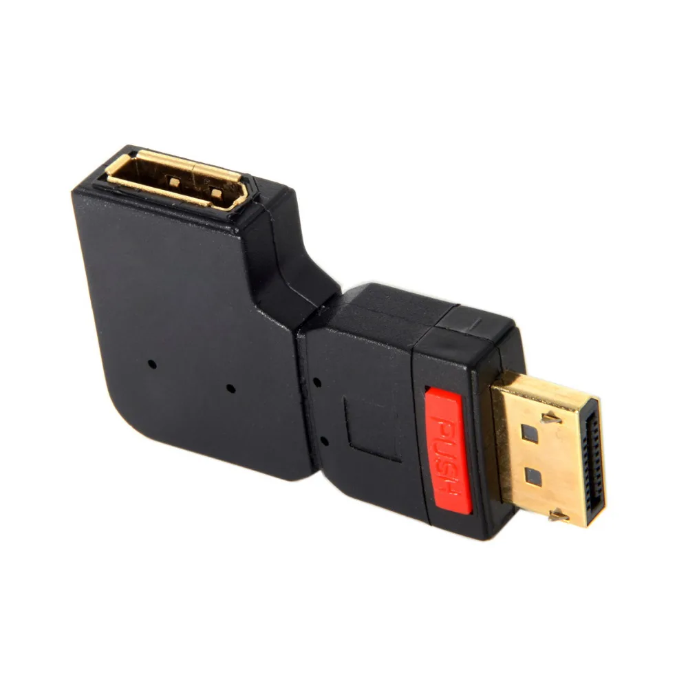Cablecc вверх под углом 90 градусов DP DisplayPort штырь-гнездо Удлинительный адаптер |