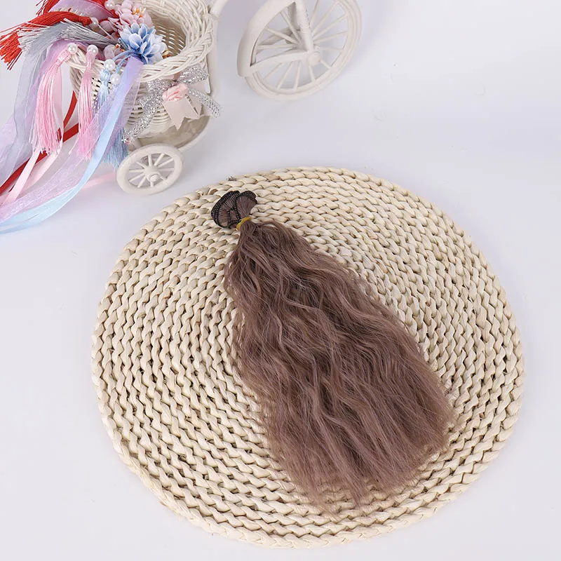 boteng Cataleya очень красивая кукла bjd кудрявые волосы DIY высокая температура Шелковый парик 25*100 см волосы 15 вариантов цвета - Цвет: boteng