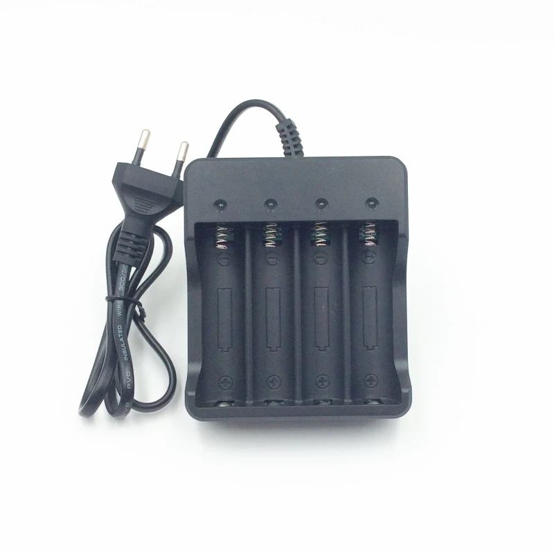 

Battery Charger EU Plug18650 Battery Charger 1 slot Fast Charging for18650 14500 16340 26650 Li-Ion Batteries auto stop charging
