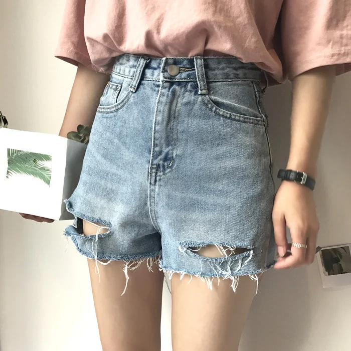 Женские джинсы с высокой талией Ulzzang модные тонкие вареные | Женская одежда