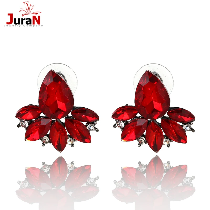 Женские серьги гвоздики с кристаллами 2 цвета|drop stud earrings|fashion earringsstud earrings |