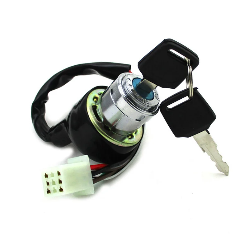 XLJOY 6 wire Pin On Lock переключатель ключа зажигания + 2 для Meerkat Kazuma 50cc 70cc 90cc 110cc 125cc ATV Quad 4