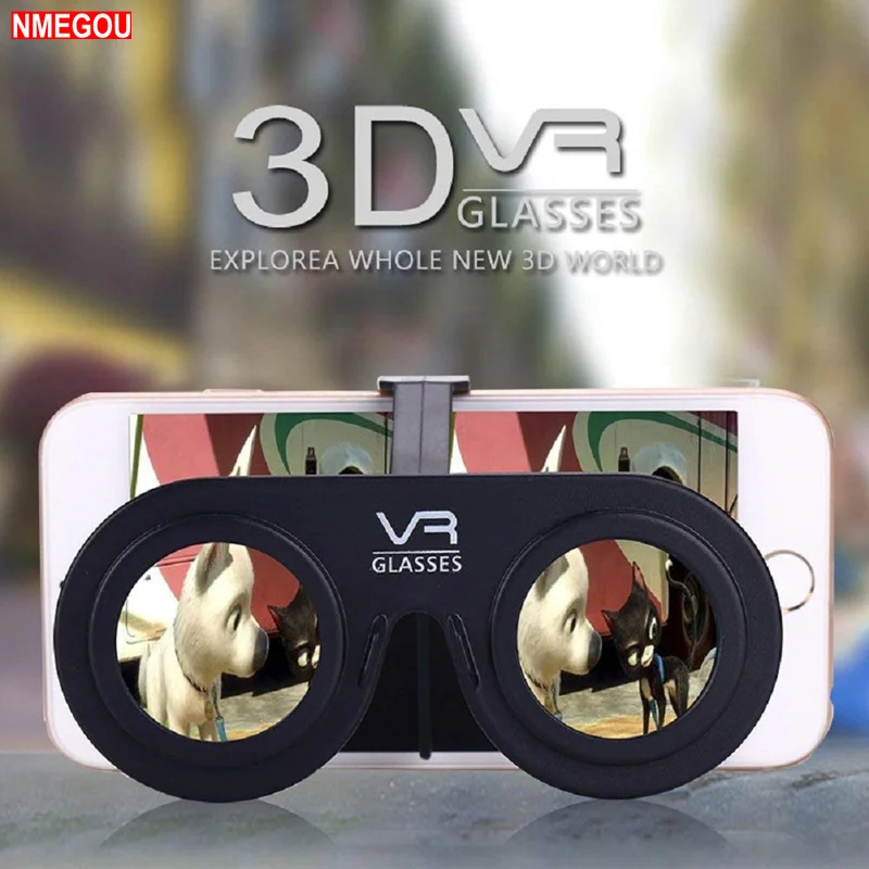 Мини Складные 3D очки виртуальной реальности VR для Samsung Galaxy S8 S9 Plus IPhone X 7 8 6 6S